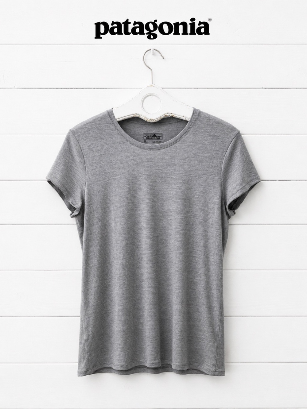 PATAGONIA Grey Short Sleeve Performance T-Shirt Size M